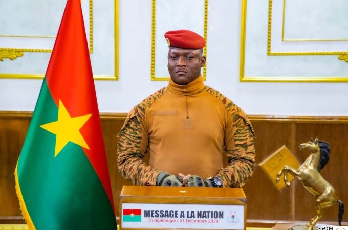 Burkina Faso : An 2025, voici le message à la nation du Capitaine Ibrahim TRAORÉ, Président du BURKINA FASO, Chef de l’État Commandant Suprême des Forces Armées